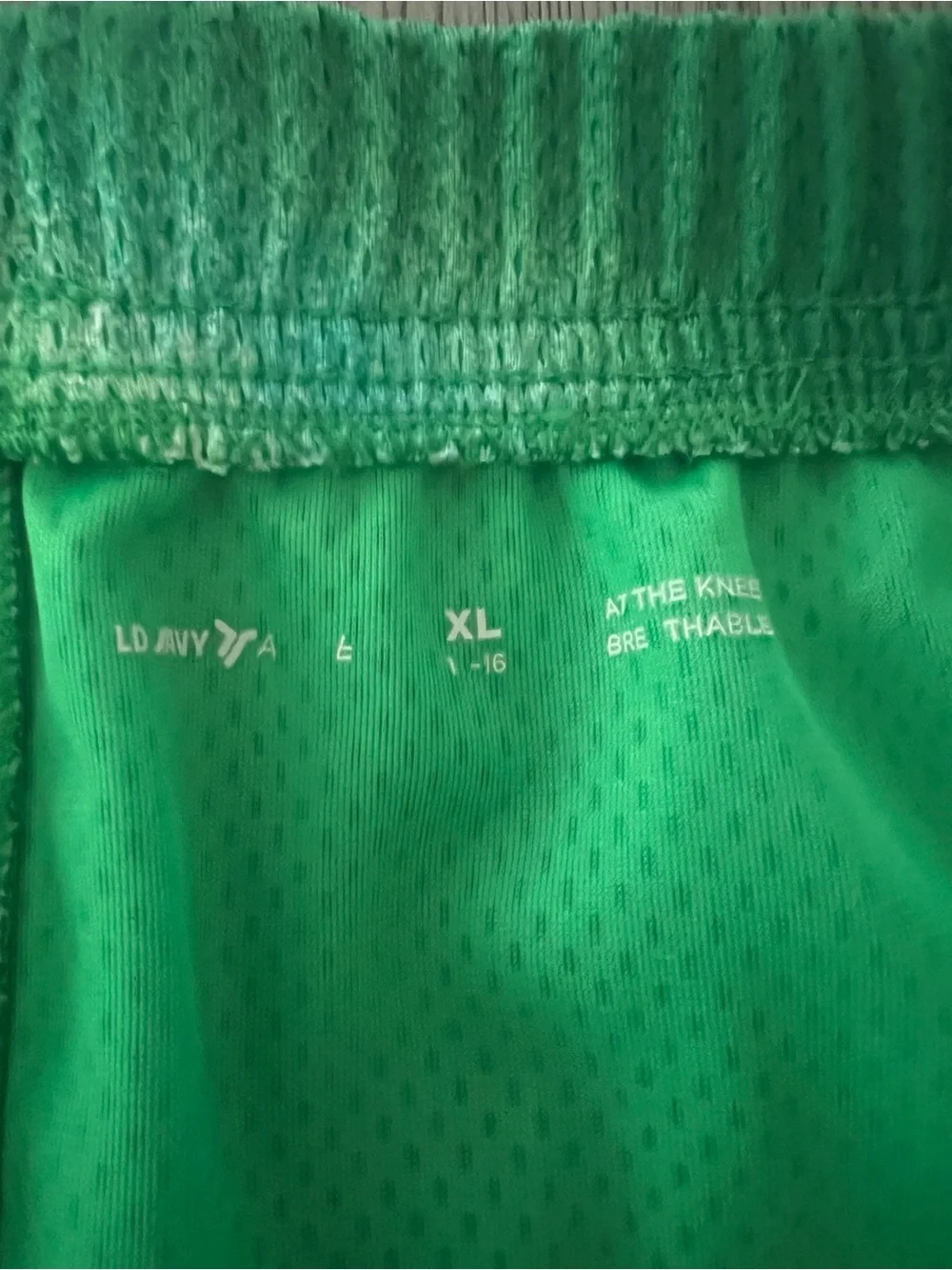 Old Navy boys Bright Green Mesh Athletic Shorts